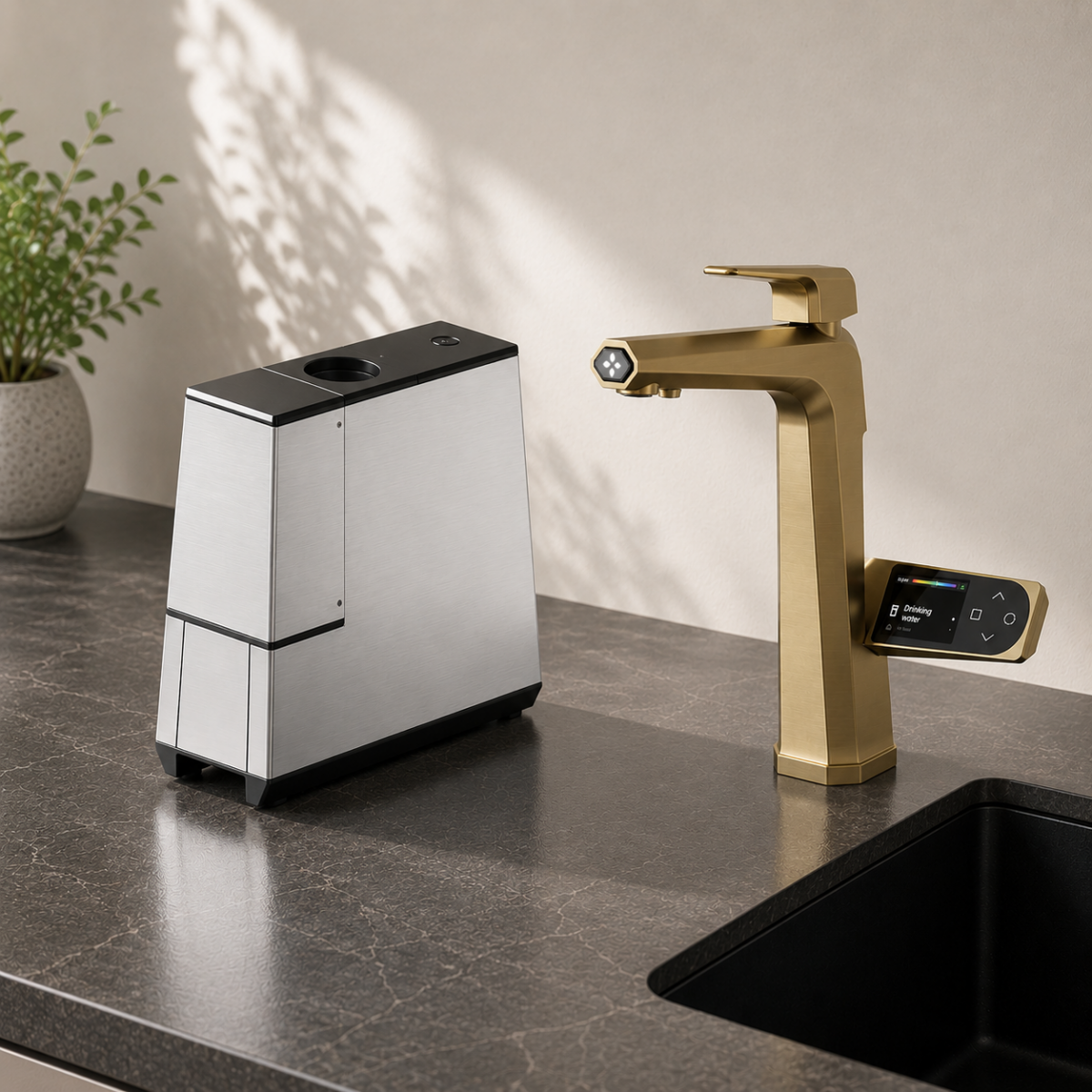 Ionizator de apa cu baterie multifunctională inteligentă aQator RESPO ( Gold)