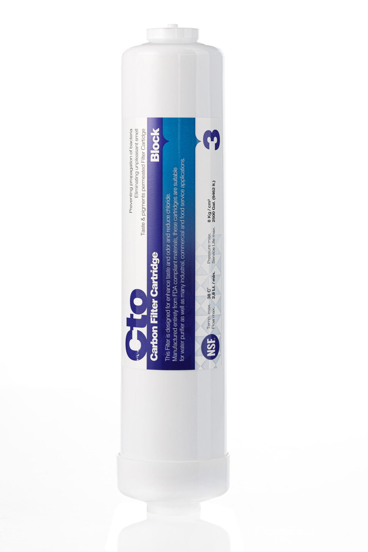 Cartus filtru apa CTO 12'' cocos Inline HND AT