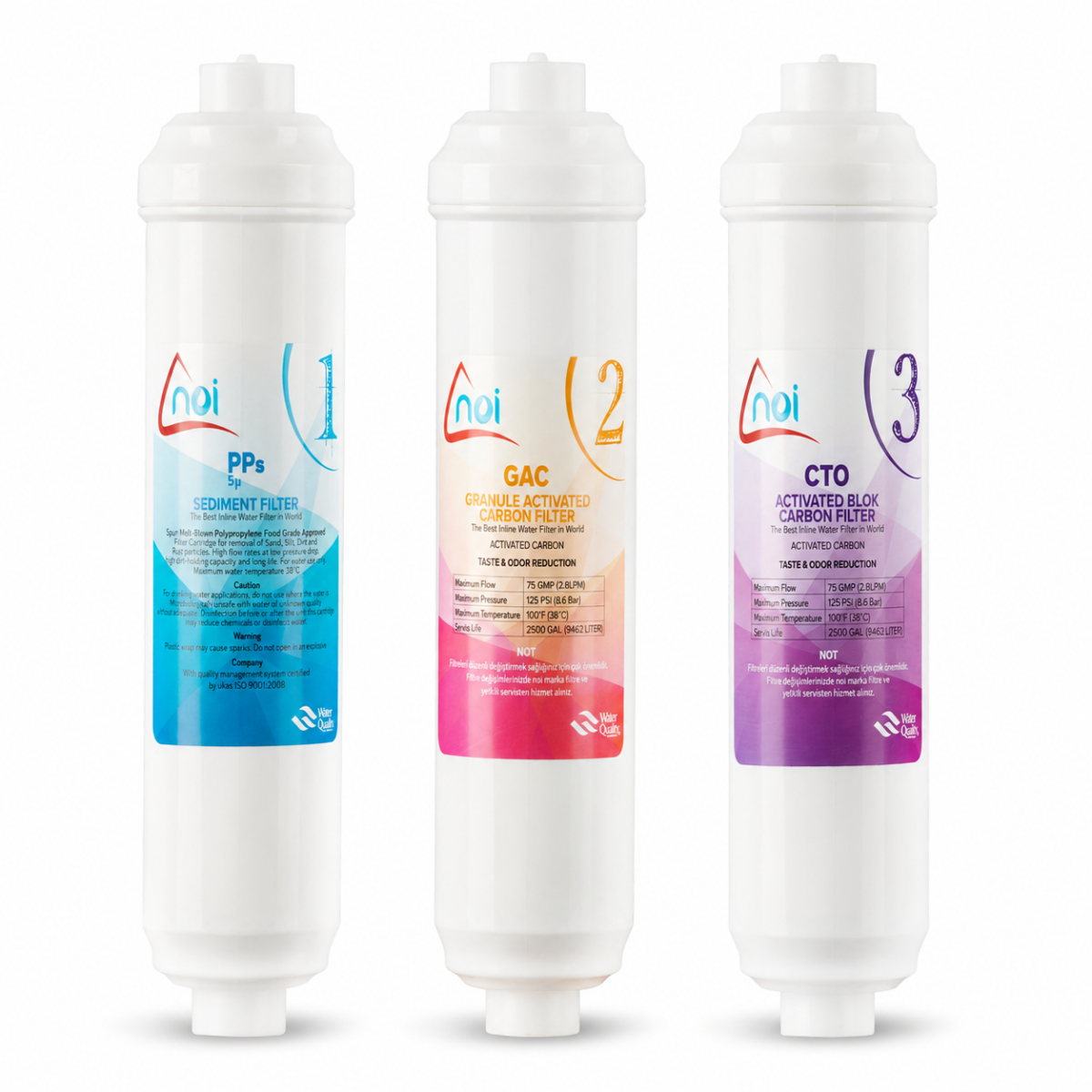 100162 Set cartuse filtru apa (3 buc) INLINE AT