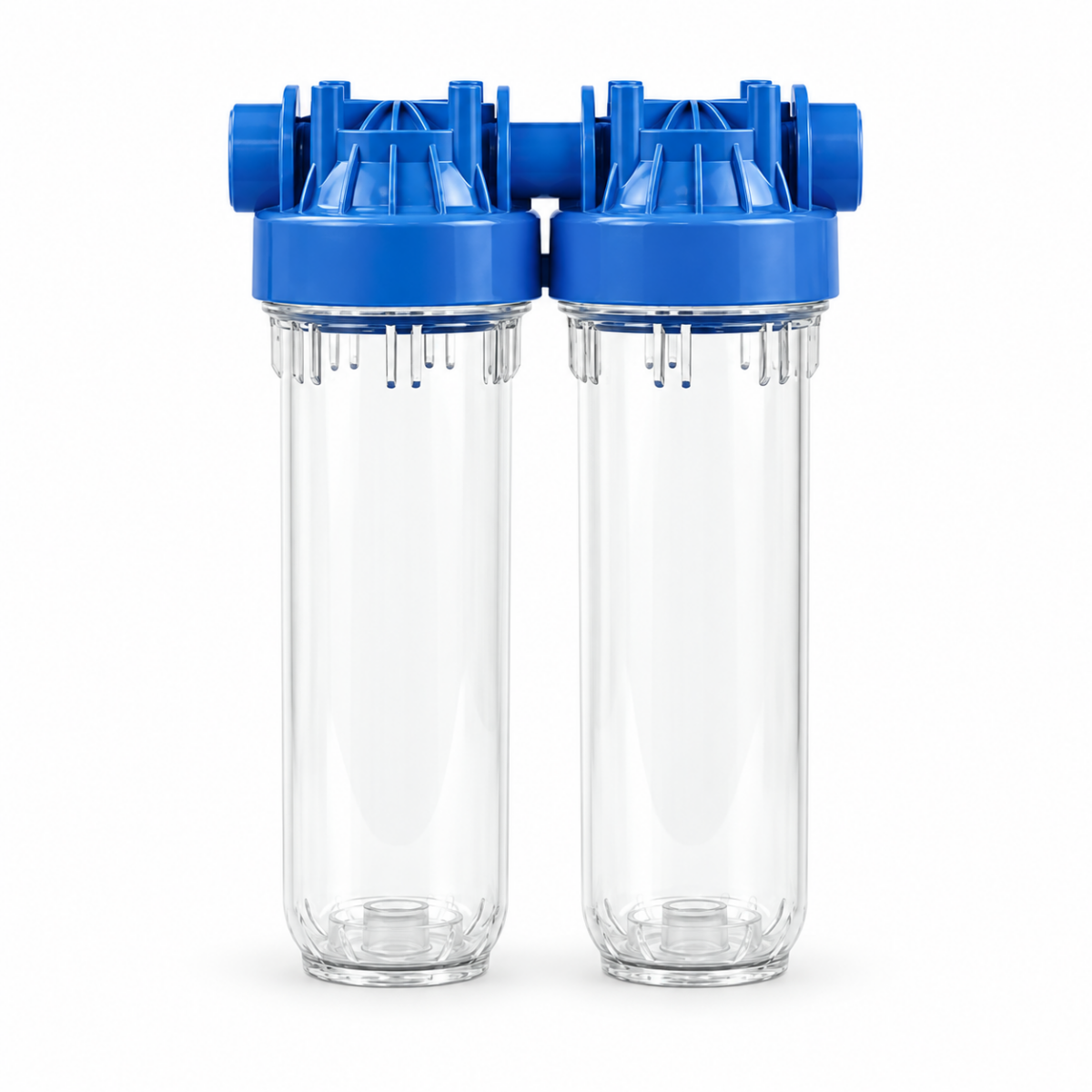 Carcasa filtru apa 10" GD10-2 DUO transparent 1/2" AT
